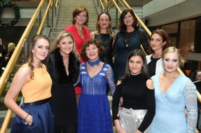 EE socials 19/11/2016.Ten Year Anniversary lunch at The Clarion Hotel on November 19th. The Emer Casey Foundation is a Cork based ovarian cancer charity which has worked to spread awareness of ovarian cancer as well as improving research and medical care for the past ten years.McPolin family ladies; (front five) Jean, Emily, Pauline, Sarah and Aoife with (rear 5) Crena, Terri, Grace and Lucy at the lunch.Pic; Larry Cummins