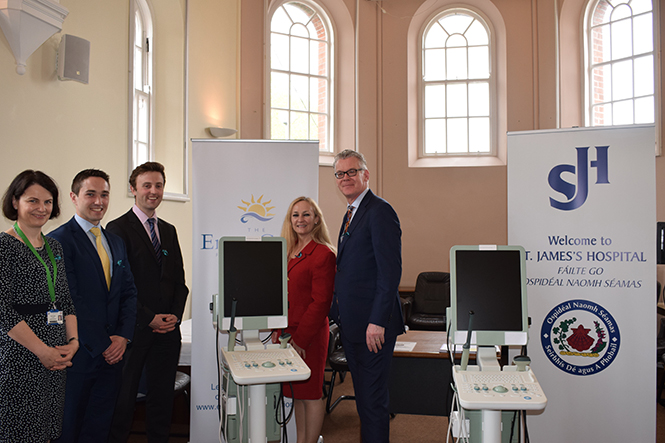 Emer Casey Foundation Presents 2 Ultrasound Scanners to St. James’s Hospital, Dublin